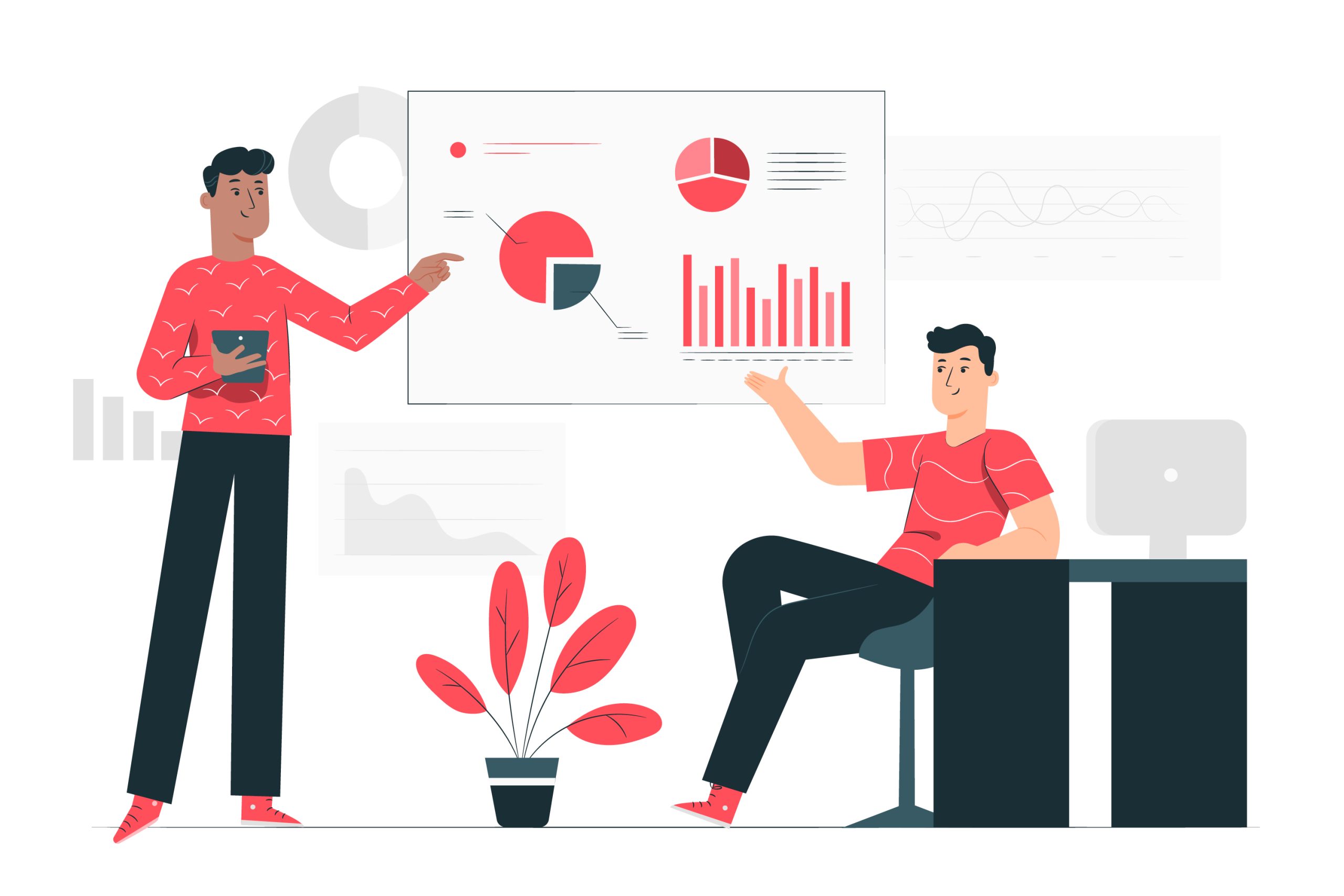 Colorful data visualization dashboard